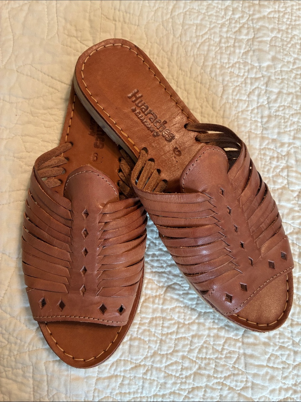 BearPaw Huaraches Rosa Sandal slides Brown Size 9